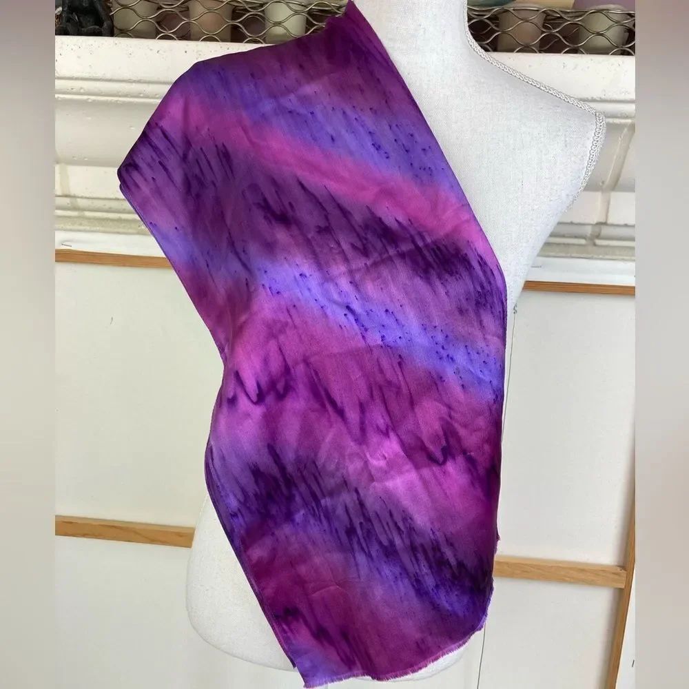 Kriska silk handmade collectors item scarf one of a kind never worn